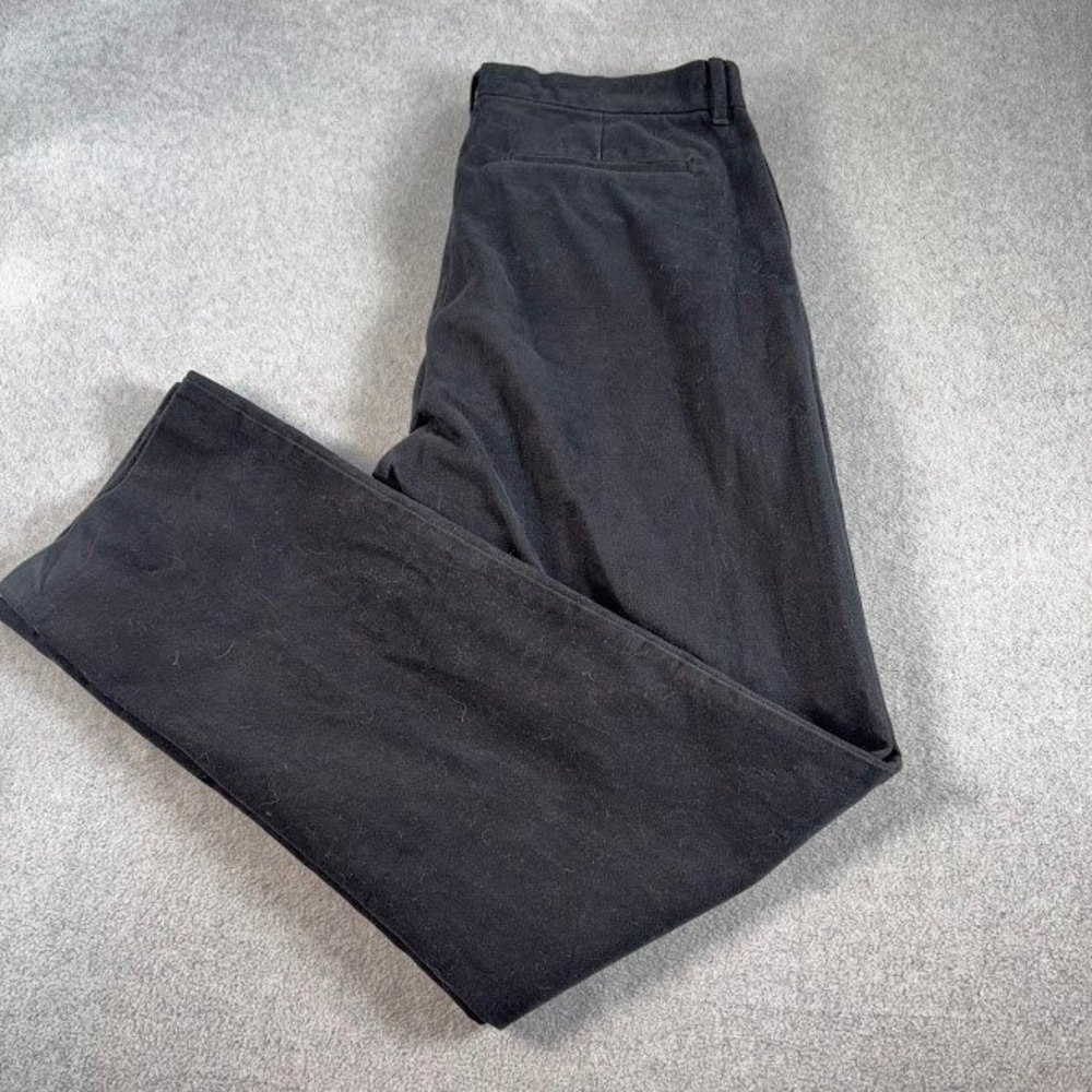 Banana Republic corduroy Pants Mens 36L Black Solid Straight Leg Cotton